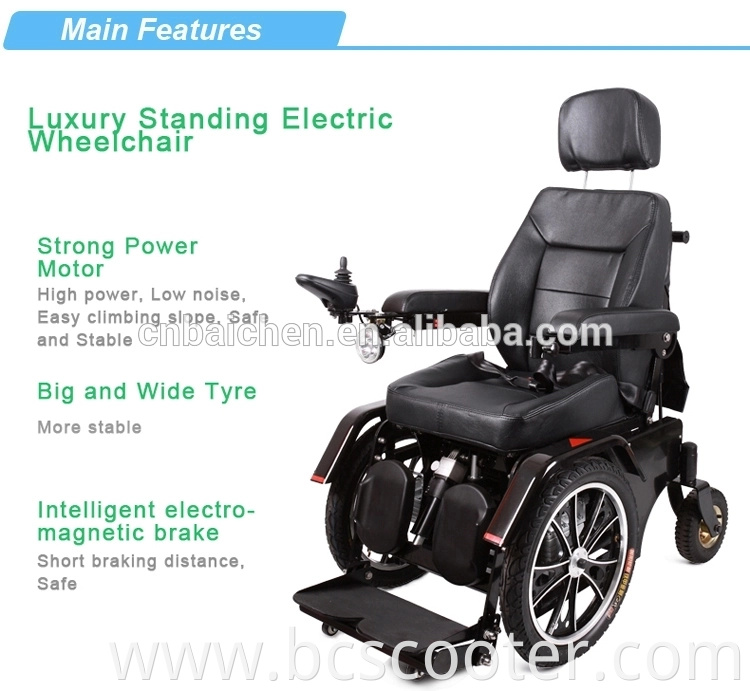 2021 New Design Handdicaped Electric Standing Wheel Chair Stand up Wheelchair Rehabilitation Therapy Supplies Health Care 1pcs